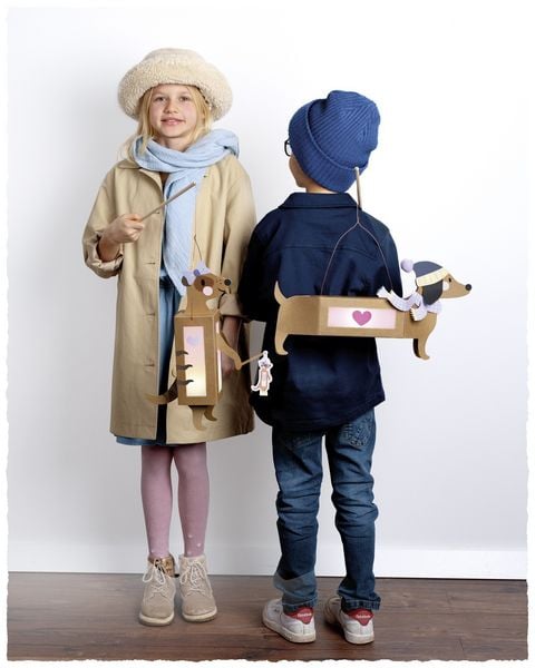 Produktbild: FOLIA Bastelartikel Laternen-Bastelsets AUTUMN FRIENDS, inkl. 1 LED-Licht und Batterien