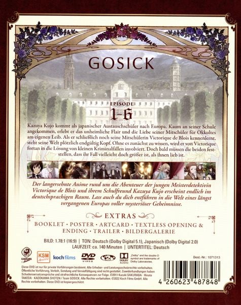 Produktbild: Gosick Vol. 1 (Ep. 1-6)