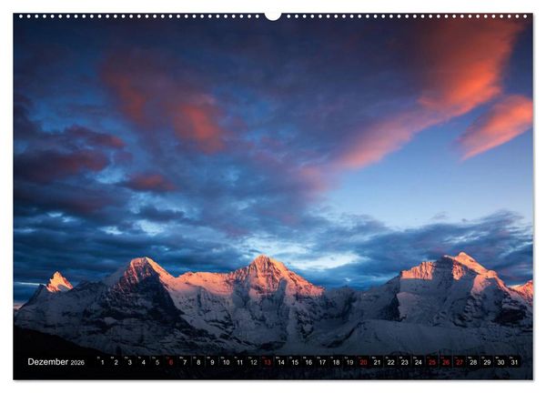 Produktbild: Schweizer Alpen. Natur und Landschaften (hochwertiger Premium Wandkalender 2026 DIN A2 quer), Kunstdruck in Hochglanz