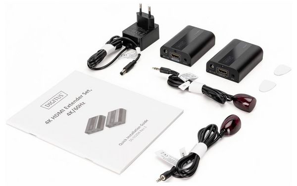 Produktbild: Digitus DS-55204 HDMI&reg;, Infrarot Extender (Verl&auml;ngerung) &uuml;ber Netzwerkkabel RJ45 60m