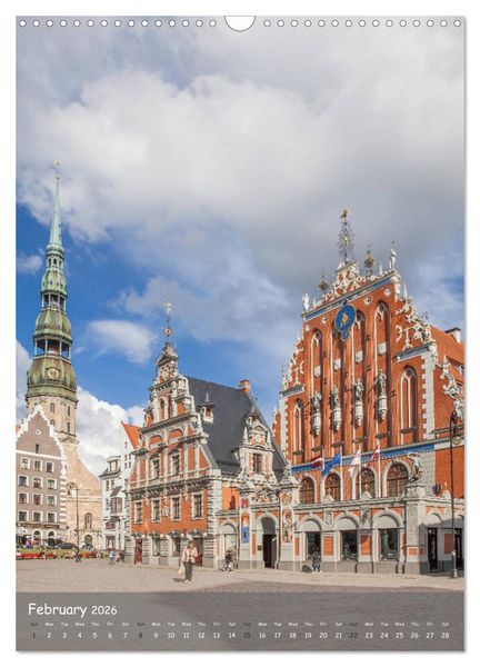 Produktbild: Riga Sigulda Latvia (Wall Calendar 2026 DIN A3 portrait), CALVENDO 12 Month Wall Calendar