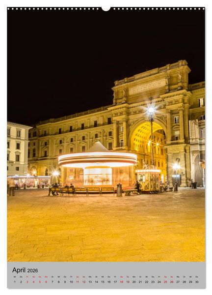 Produktbild: FLORENZ Impressionen bei Tag und Nacht (hochwertiger Premium Wandkalender 2026 DIN A2 hoch), Kunstdruck in Hochglanz