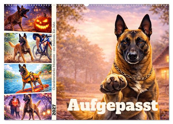 Produktbild: Aufgepasst (Wandkalender 2027 DIN A2 quer), CALVENDO Monatskalender