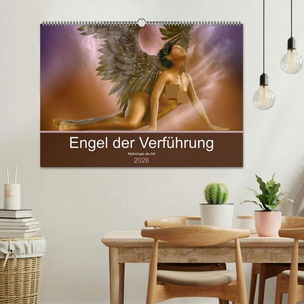 Produktbild: Engel der Verf&uuml;hrung - Mythologie als Akt (Wandkalender 2026 DIN A2 quer), CALVENDO Monatskalender