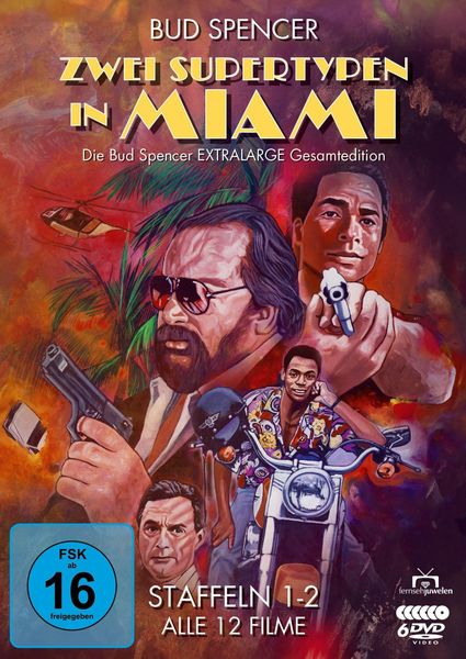 Produktbild: Zwei Supertypen in Miami - Die Bud Spencer EXTRALARGE Gesamtedition (Staffeln 1-2 / Alle 12 Filme) [6 DVDs]
