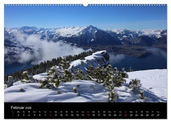 Produktbild: Unterwegs in den Schweizer Bergen - swissmountainview.ch (Wandkalender 2026 DIN A2 quer), CALVENDO Monatskalender