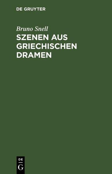 Produktbild: Szenen aus griechischen Dramen