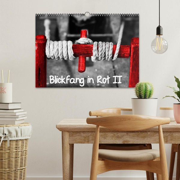 Produktbild: Blickfang in Rot (Wandkalender 2026 DIN A3 quer), CALVENDO Monatskalender