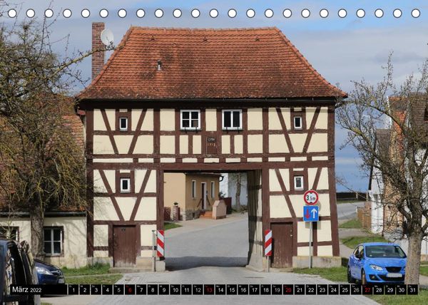 Produktbild: Mittelfr&auml;nkische Bocksbeutelstra&szlig;e (Tischkalender 2022 DIN A5 quer)