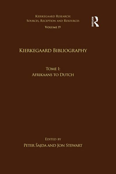 Produktbild: Volume 19, Tome I: Kierkegaard Bibliography