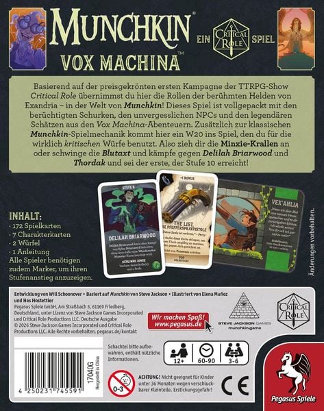 Produktbild: Munchkin Vox Machina