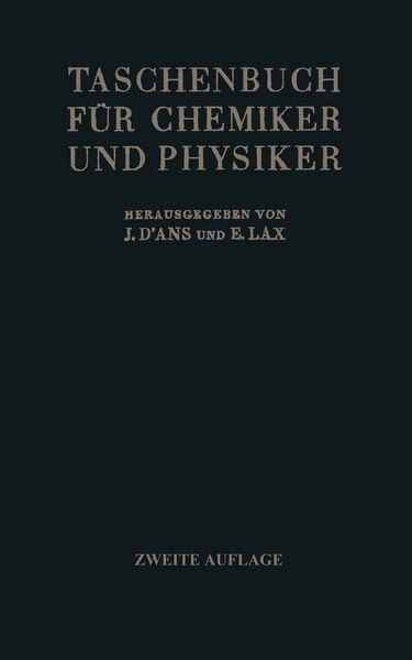 Produktbild: Taschenbuch f&uuml;r Chemiker und Physiker