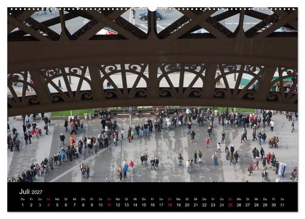Produktbild: Eiffel Tower &ndash; Tour Eiffel &ndash; Eiffelturm &ndash; Paris 2027 (Wandkalender 2027 DIN A2 quer), CALVENDO Monatskalender