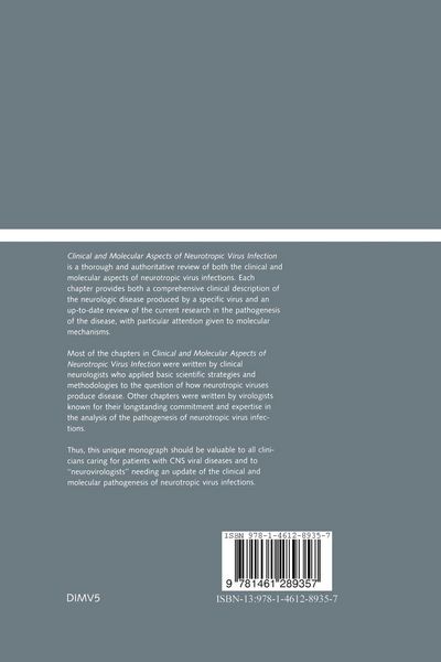 Produktbild: Clinical and Molecular Aspects of Neurotropic Virus Infection