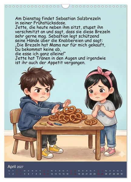 Produktbild: Sebastian - der nicht teilen wollte (Wandkalender 2027 DIN A3 hoch), CALVENDO Monatskalender