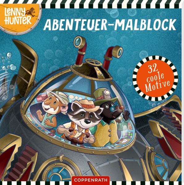 Abenteuer-Malblock: 32 coole Motive (Lenny Hunter), Broschur von Silvio Neuendorf, Coppenrath Verlag GmbH & Co. KG, 978-3-649-64691-4
