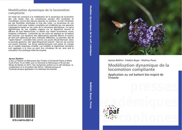Produktbild: Mod&eacute;lisation dynamique de la locomotion compliante