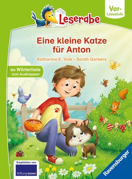 Leserabe Vor-Lesestufe - Eine kleine Katze für Anton, Gebundene Ausgabe von Katharina E. Volk, Ravensburger Verlag GmbH, 9783473464449