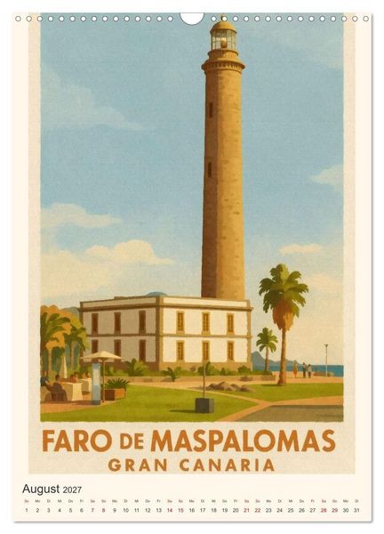 Produktbild: City Poster Gran Canaria (Wandkalender 2027 DIN A3 hoch), CALVENDO Monatskalender