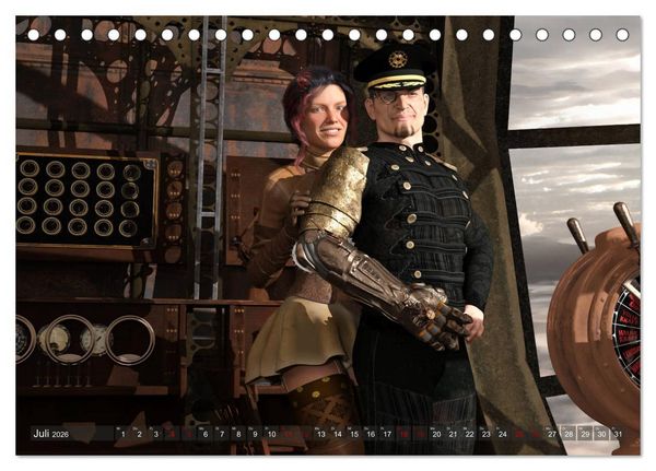 Produktbild: Steampunk P&auml;rchen (Tischkalender 2026 DIN A5 quer), CALVENDO Monatskalender