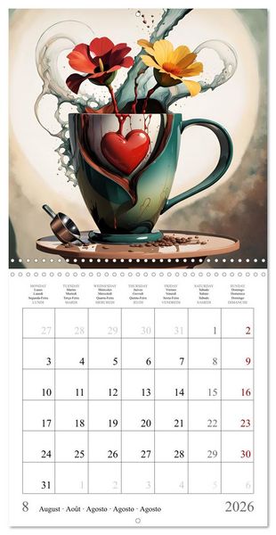 Produktbild: Enchanting mugs (Wall Calendar 2026 12 &times; 12 Inch) CALVENDO 12 Month Wall Calendar
