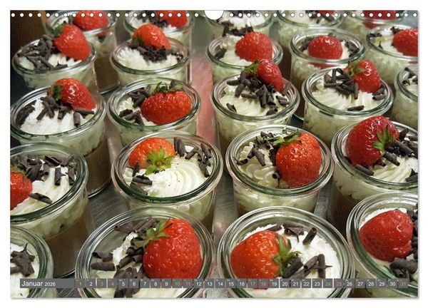 Produktbild: Perfekt angerichtet - Fingerfood, Appetizer und Desserts (Wandkalender 2026 DIN A3 quer), CALVENDO Monatskalender