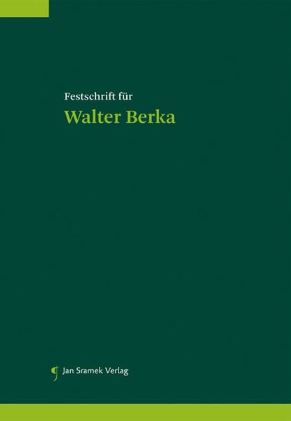 Produktbild: Festschrift f&uuml;r Walter Berka