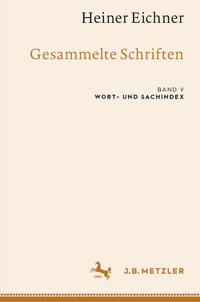 Produktbild: Heiner Eichner: Gesammelte Schriften