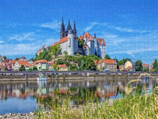 Produktbild: CALVENDO Puzzle Sachsen, Albrechtsburg Mei&szlig;en | 1000 Teile Lege-Gr&ouml;&szlig;e 64x48cm Foto-Puzzle f&uuml;r gl&uuml;ckliche Stunden