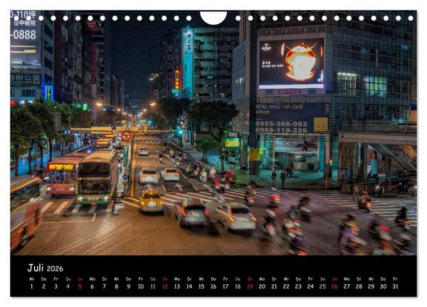 Produktbild: Taipeh, Metropole zwischen Tradition und Moderne. (Wandkalender 2026 DIN A4 quer), CALVENDO Monatskalender