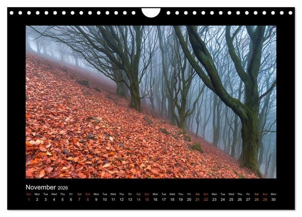 Produktbild: The Changing Seasons of the Peak District (Wall Calendar 2026 DIN A4 landscape), CALVENDO 12 Month Wall Calendar