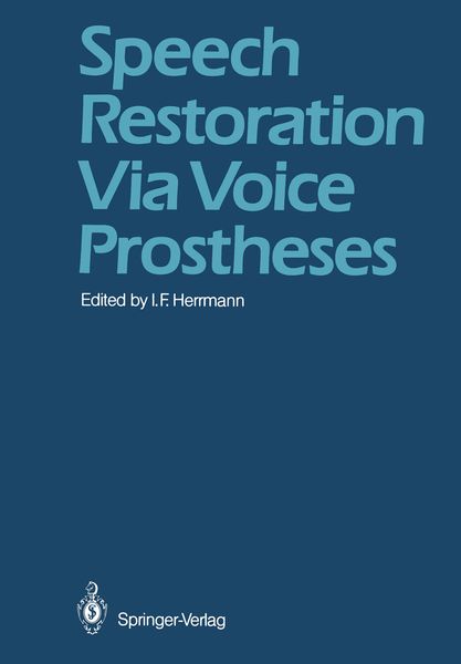 Produktbild: Speech Restoration Via Voice Prostheses