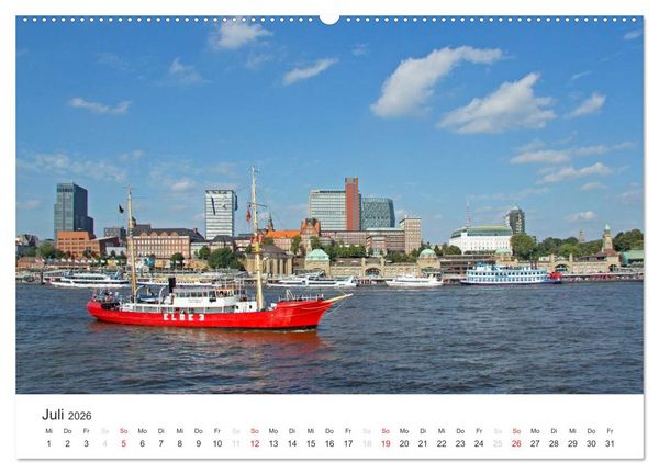 Produktbild: Hamburg (Wandkalender 2026 DIN A2 quer), CALVENDO Monatskalender