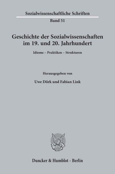 Produktbild: Geschichte der Sozialwissenschaften im 19. und 20. Jahrhundert.