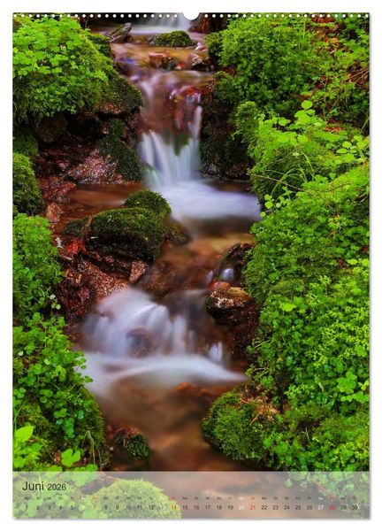 Produktbild: Alles im Fluss - Schwarzwaldwasser (Wandkalender 2026 DIN A2 hoch), CALVENDO Monatskalender