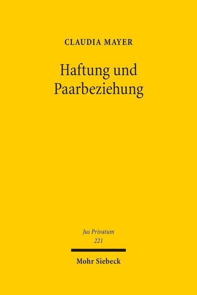 Produktbild: Haftung und Paarbeziehung