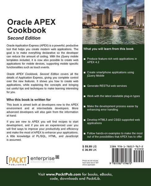 Produktbild: Oracle Apex 4.2 Cookbook