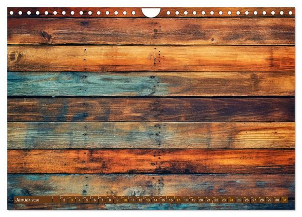 Produktbild: Faszination HOLZ - Strukturen (Wandkalender 2026 DIN A4 quer), CALVENDO Monatskalender