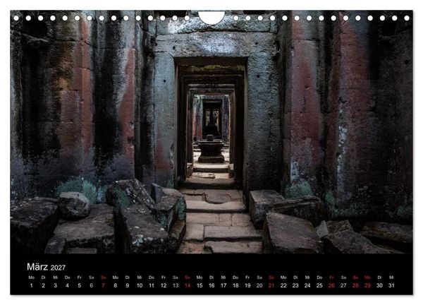 Produktbild: Tempel rund um Angkor Wat (Wandkalender 2027 DIN A4 quer), CALVENDO Monatskalender