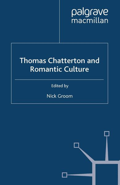 Produktbild: Thomas Chatterton and Romantic Culture