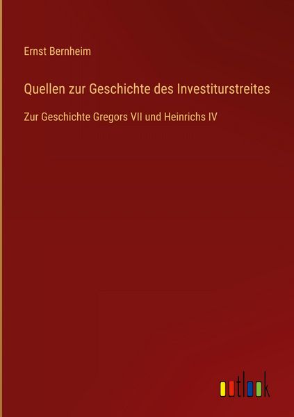 Produktbild: Quellen zur Geschichte des Investiturstreites