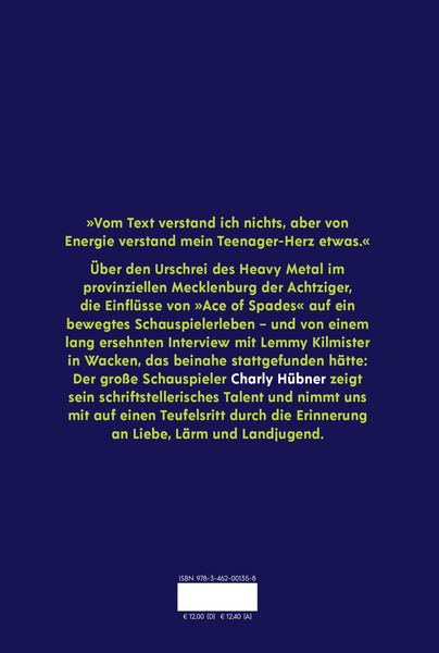 Produktbild: Charly H&uuml;bner &uuml;ber Mot&ouml;rhead oder Warum ich James Last dankbar sein sollte