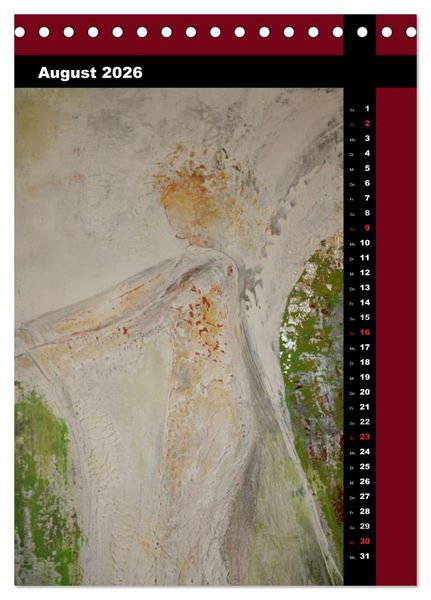 Produktbild: Farbenfrohe Engel (Tischkalender 2026 DIN A5 hoch), CALVENDO Monatskalender