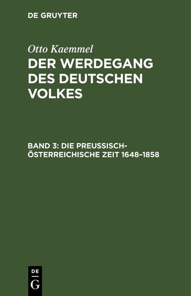 Produktbild: Die preu&szlig;isch-&ouml;sterreichische Zeit 1648&ndash;1858