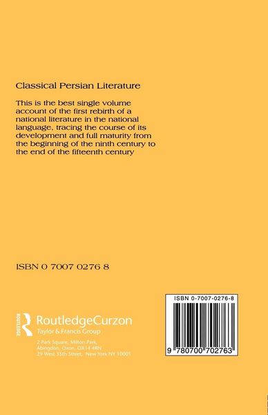 Produktbild: Classical Persian Literature
