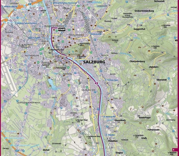 Produktbild: KOMPASS Fahrrad-Tourenkarte Alpe Adria Radweg 1:50.000