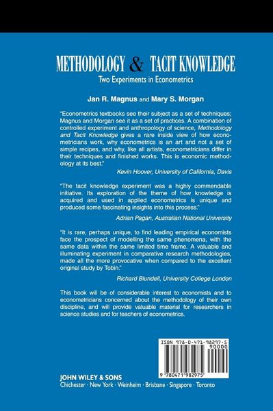 Produktbild: Methodology and Tacit Knowledge