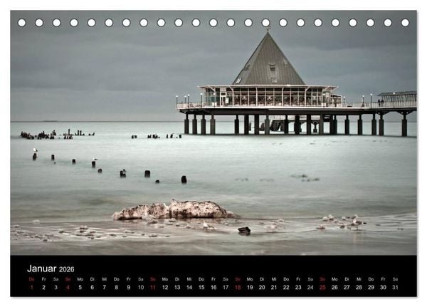Produktbild: Usedom 2026 Rendezvous zwischen Ahlbeck und Heringsdorf (Tischkalender 2026 DIN A5 quer), CALVENDO Monatskalender
