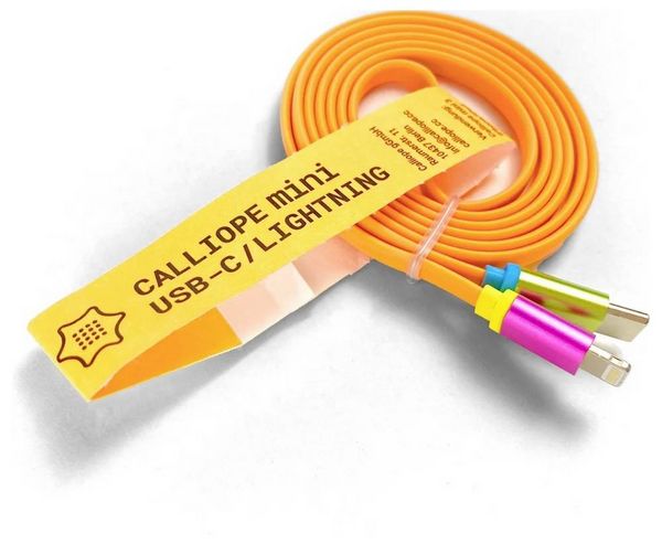 Produktbild: CALLIOPE USB Kabel C > Lightning Daten-/Strom-Kabel Calliope [1x USB-C&reg; Stecker - 1x Apple Lightning-Stecker] 1 m Orange