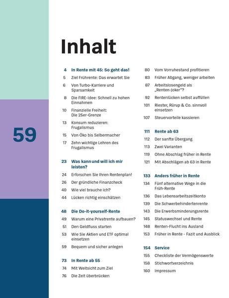 Produktbild: Fr&uuml;her in Rente und Ruhestand